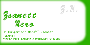 zsanett mero business card